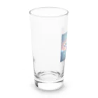 syuko5の水面を跳ねるイルカ Long Sized Water Glass :left