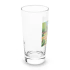 masaのガーデンで日向ぼっこしている猫 Long Sized Water Glass :left