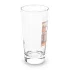 masaのカウンターの上で眠っている猫 Long Sized Water Glass :left