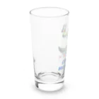 ワニ部（crocodile club)の蝶とワニさん Long Sized Water Glass :left