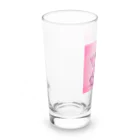 らっきーだよねのピンクガネーシャ　がねちゃん Long Sized Water Glass :left