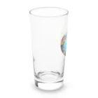 KULIEITAの地球の日　Earth day 地球　ハート　ブルー Long Sized Water Glass :left