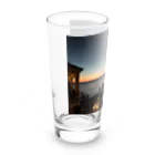 ウエディング♡カップルグッズの南国のサンセットビュー Long Sized Water Glass :left