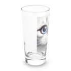 george-weblogのスコティッシュフォールドのアップ顔 Long Sized Water Glass :left