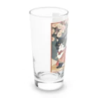 にゃんこグッズのにゃんこ浮世絵ニャン🎵 Long Sized Water Glass :left