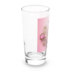 NaROOMの憧れのピンクブローチ💎 -背景もピンク💗 Long Sized Water Glass :left