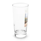 jkmurataの運動大好きなおしゃれネコ Long Sized Water Glass :left