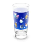 もふもふ堂の十二（十三）星座の夢溢れる猫デザイン Long Sized Water Glass :left