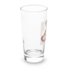 TEFのぬいぐるみと花 Long Sized Water Glass :left