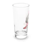 ワンコとにゃんちゃんズの毛布にくるまるシーズー Long Sized Water Glass :left