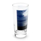 ののちゃんのフォトプリントショップの海夕方カップル Long Sized Water Glass :left