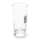 AQUAMETAVERSEの大小の輝くシャボン玉　BLUE PLUM  691 Long Sized Water Glass :left