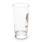 kei_matsuのゴリラの肌がつるつるで瞳が輝いている Long Sized Water Glass :left