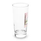 yoiyononakaの春と桜と虎縞白猫08 Long Sized Water Glass :left