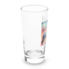 runbitの乾杯している馬たち Long Sized Water Glass :left