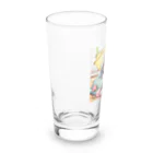 ワンコとにゃんちゃんズのアンブレラシーズー Long Sized Water Glass :left