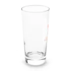 TomaTracksのピンクのパーカーをまとったクールな猫 Long Sized Water Glass :left