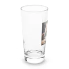 だんのんのサンドイッチでランチする猫 Long Sized Water Glass :left