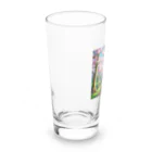 saiun888の虹の橋を渡って帰ってきたトラ猫 Long Sized Water Glass :left