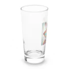 だんのんのカラフルメガネをかけた猫 Long Sized Water Glass :left