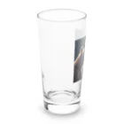 ビビッドストアの星を眺めるかわいい熊 Long Sized Water Glass :left