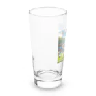 スポーツにゃんこ大戦争のサッカーにゃんこ Long Sized Water Glass :left