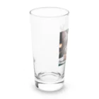 feliceのごはんを食べている猫 Long Sized Water Glass :left