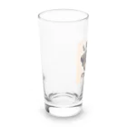 keikei5の力強い表情を見せるロットワイラー🐾 Long Sized Water Glass :left