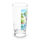 Enjoy 旅SUP!の旅ペンギン　ブラジル　アマゾンでSUP！！ Long Sized Water Glass :left