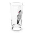 suzuaoのふさふさ文鳥くん Long Sized Water Glass :left