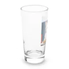 yoiyononakaのファストフードと虎縞白猫01 Long Sized Water Glass :left