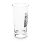 Shuji Nのカエルがサーフィン Long Sized Water Glass :left