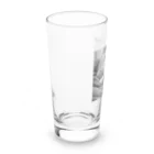 chocomegane0228のモノクロ猫 Long Sized Water Glass :left