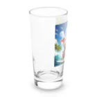  "Happy smile shonanのブタサーファー Long Sized Water Glass :left