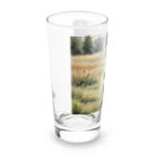 Animal Illustration shopのヨークシャー・テリア　Yorkshire Terrier　水彩画風 Long Sized Water Glass :left