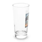 みんとの恐竜vsロボット Long Sized Water Glass :left