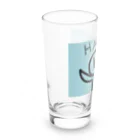 納豆ごはんのHAPPYなコンセント君（水色） Long Sized Water Glass :left