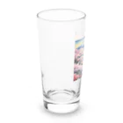 だんのんの桜と富士山と猫 Long Sized Water Glass :left