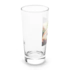 Ykhsの犬がぐっすり眠っている姿、超キュート！🐶💤 Long Sized Water Glass :left