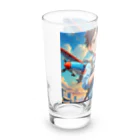 YUIMUNI-ユイム二の空を駆けるかっこいい飛行機模型を手にした子供 Long Sized Water Glass :left