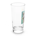 たわしのキリっとしたアライグマ Long Sized Water Glass :left