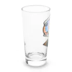 Tetsutaro Andoの蓄音機から飛び出るナマズ君 Long Sized Water Glass :left