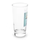 でゅの鮮やかなカラフルな帽子 Long Sized Water Glass :left