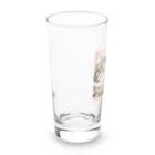 Y m @Y's shopの猫とチューリップ Long Sized Water Glass :left