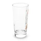 Grazing Wombatのコーヒーを紙細工のようなアートで表現 Long Sized Water Glass :left