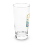 ふぇにゃんくすの猫サーファーたま Long Sized Water Glass :left