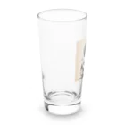 atu-daruma77のウクレレを持つアフロヘアのかわいい成長 Long Sized Water Glass :left