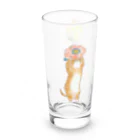 トコロコムギのむずむずお花屋さんにゃんこ Long Sized Water Glass :left