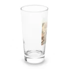 EMAKIの和紋様 x 猫　好奇心旺盛な猫と日本の歴史 Long Sized Water Glass :left