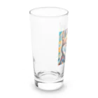 KAPPA TRAVEL GOの柴犬の幾何学 Long Sized Water Glass :left